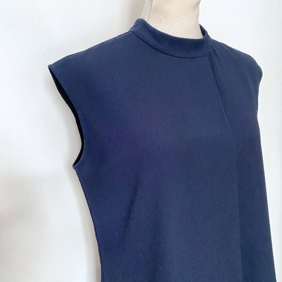 TED BAKER VANIAH NAVY TANK BLOUSE EASY LONGLINE TOP - M - Picture 5 of 10